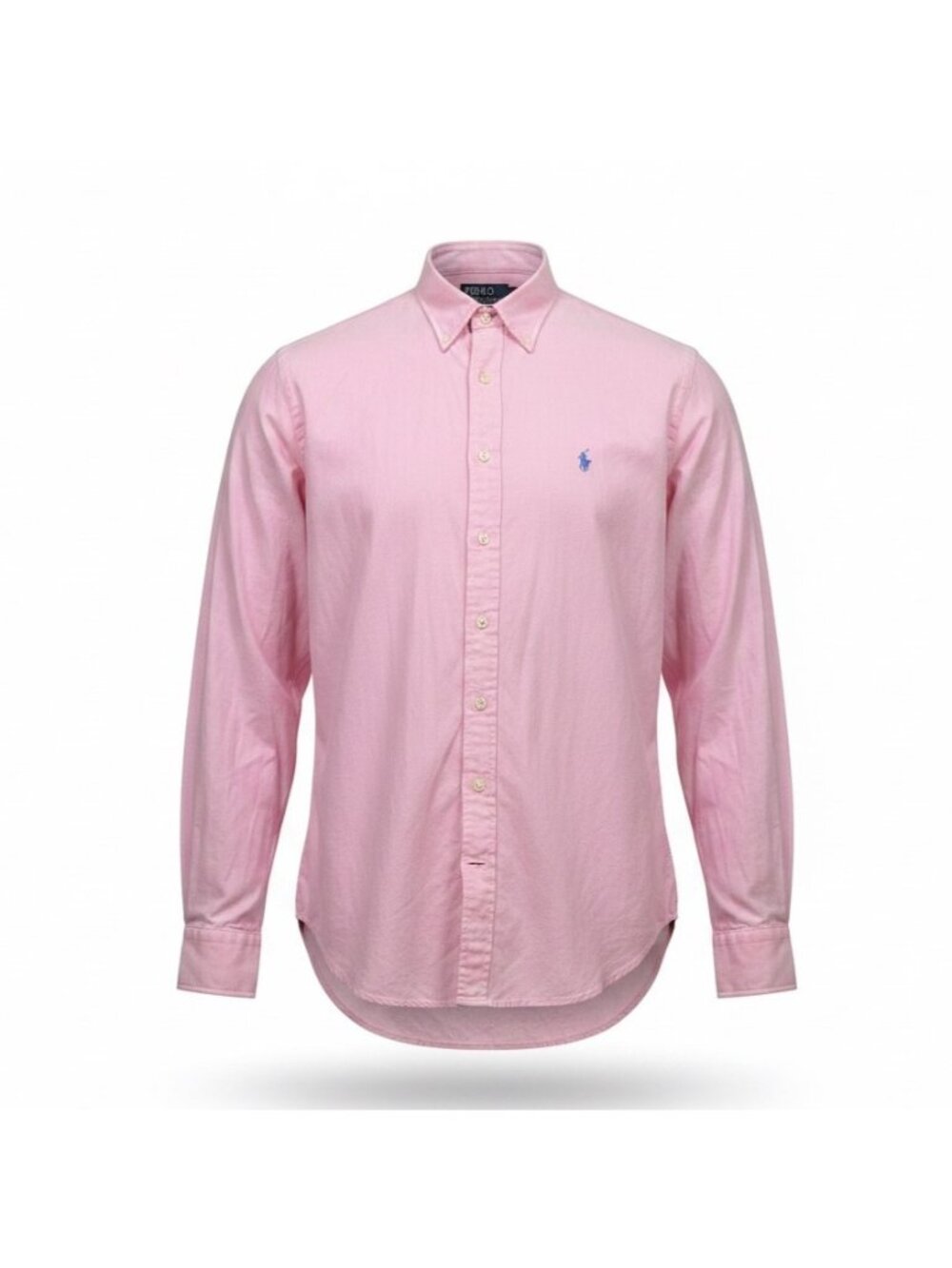 Polo Ralph Lauren Mens Pink Button-Down Shirt Classic Fit Long Sleeve Size 17.5